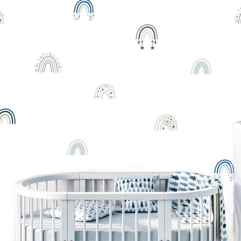 papier-peint-arc-en-ciel-bleu