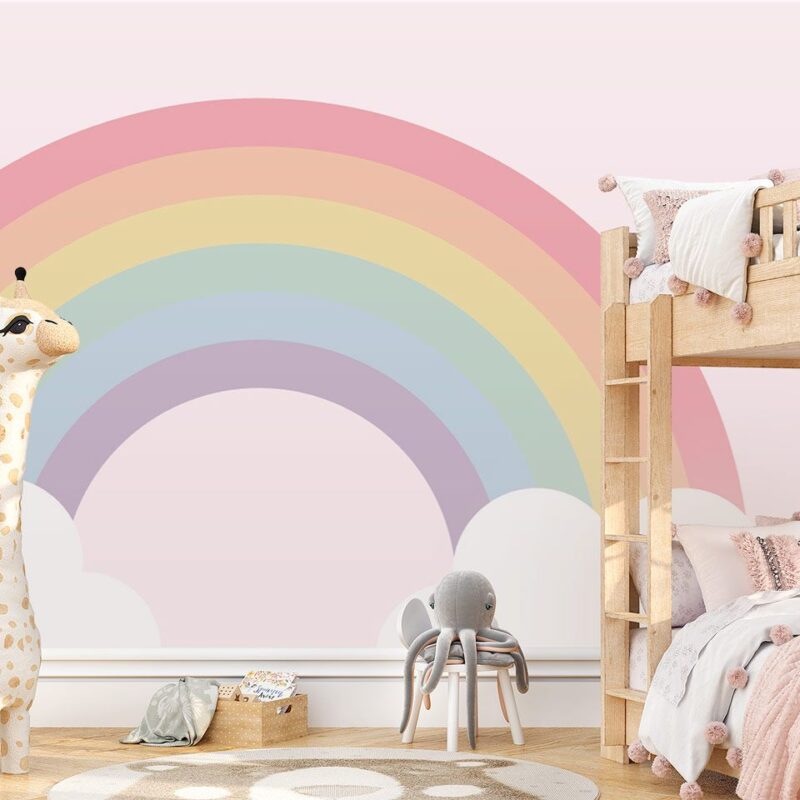 papier-peint-arc-en-ciel-chambre-fille-3