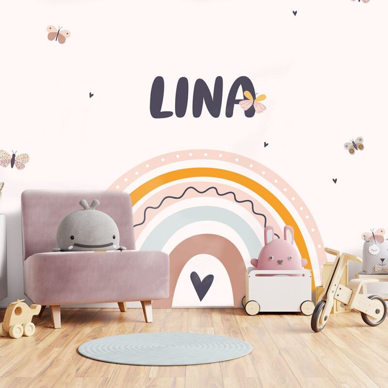 papier-peint-arc-en-ciel-personnalisé