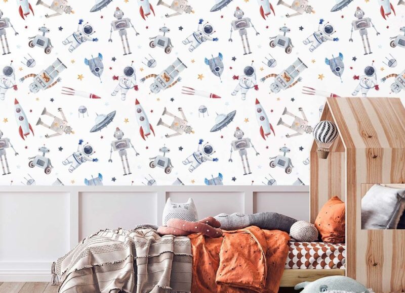 papier peint astronomie enfant