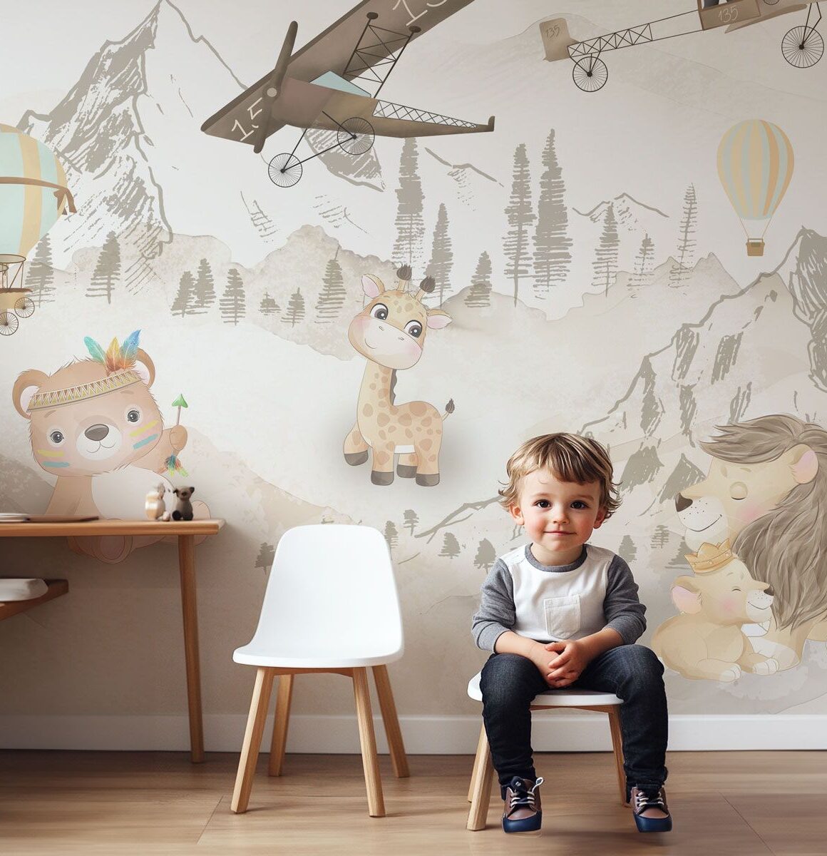 papier peint aventure bébé