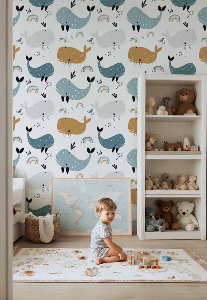 papier-peint-baleine-bébé