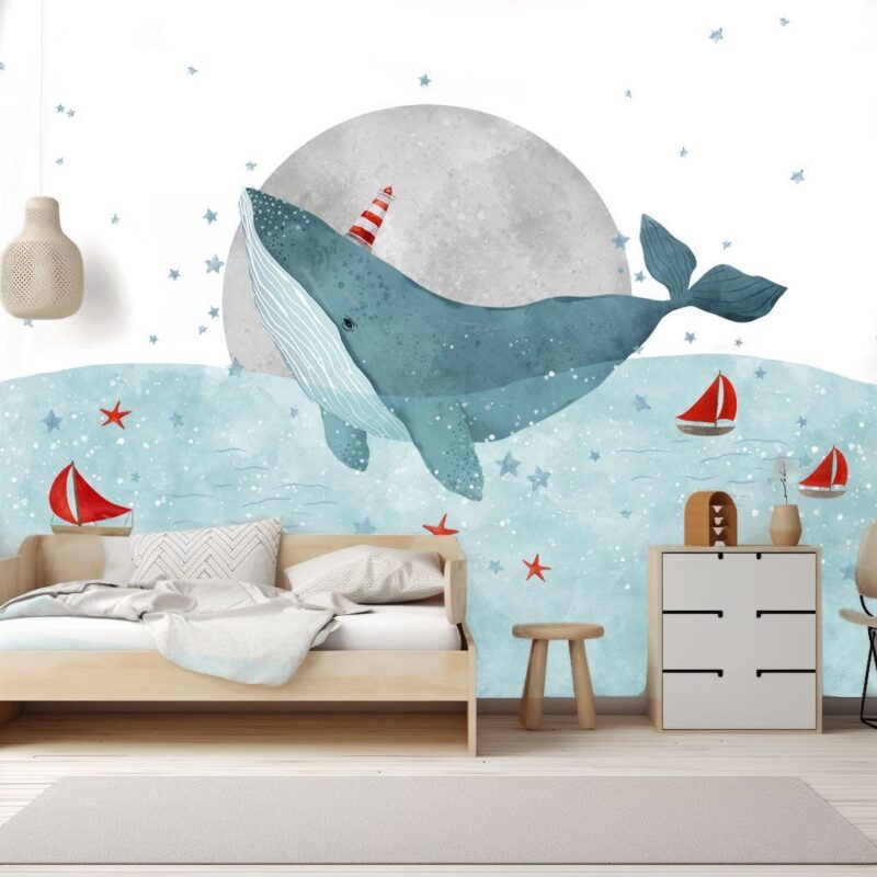 papier-peint-baleine-pour-enfant