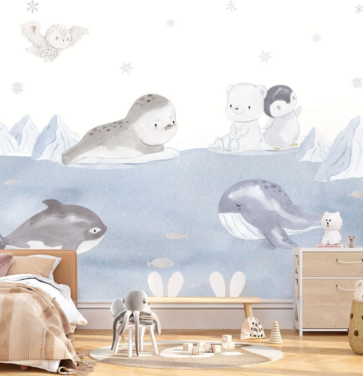 papier-peint-bébé-antarctique