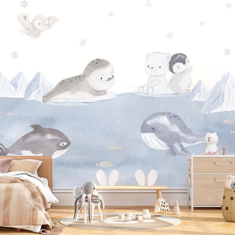papier-peint-bébé-antarctique