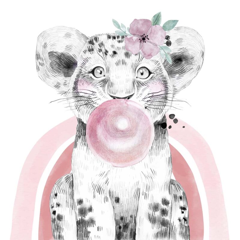 papier-peint-tigre-arc-en-ciel