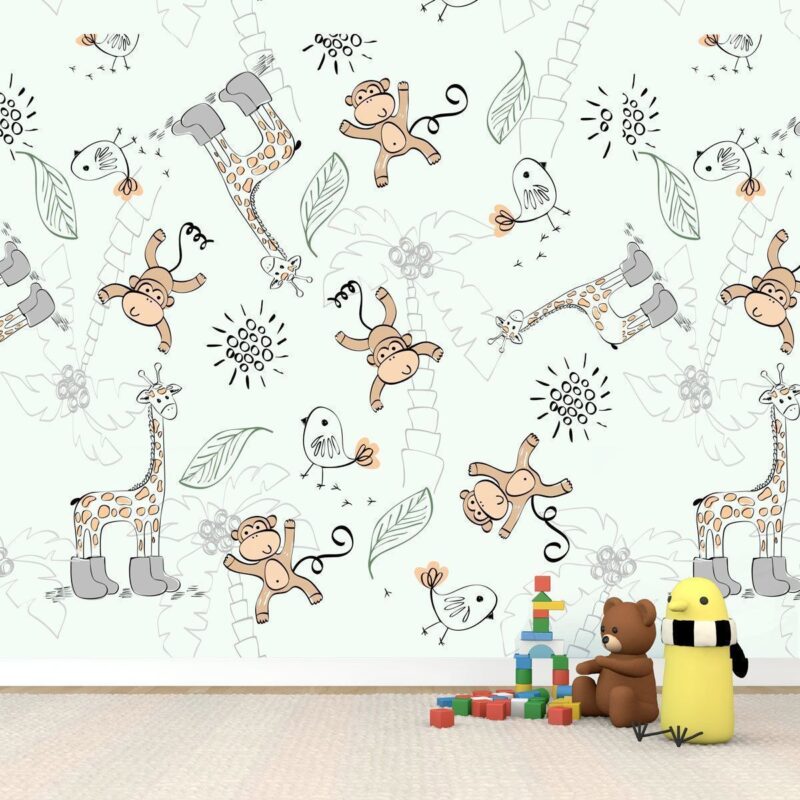 papier-peint-bebe-singe