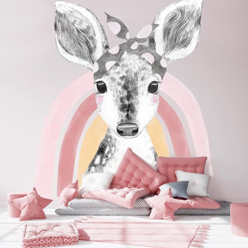 papier-peint-biche-enfant