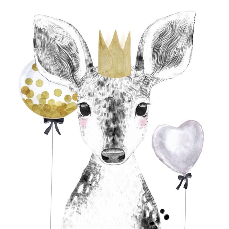 papier-peint-biche-fille