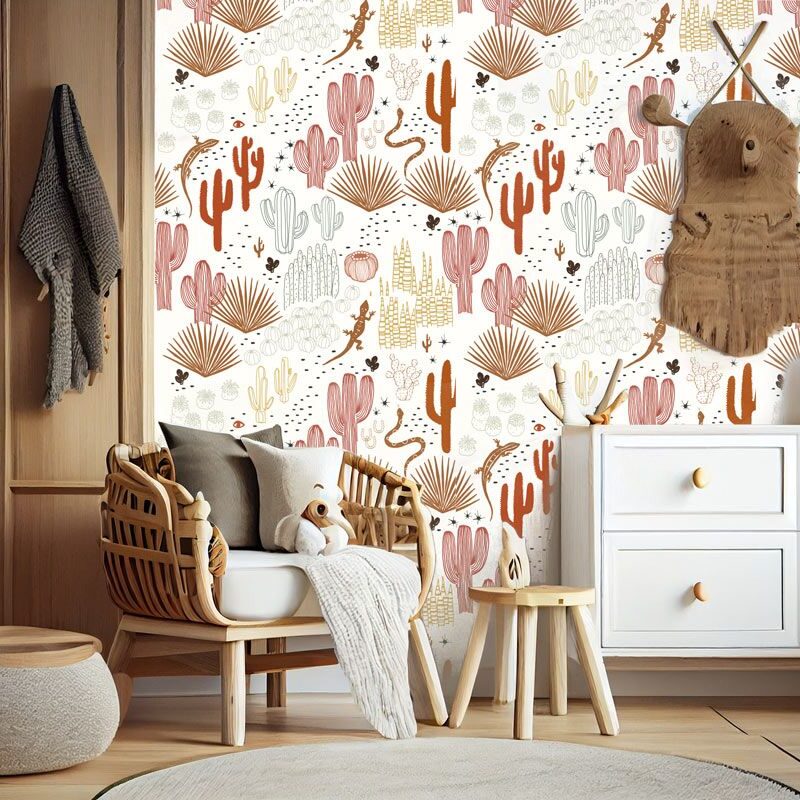 papier-peint-cactus-terracotta