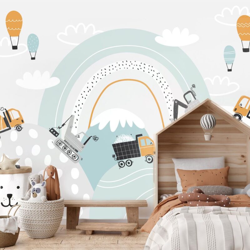 papier-peint-camion-enfant