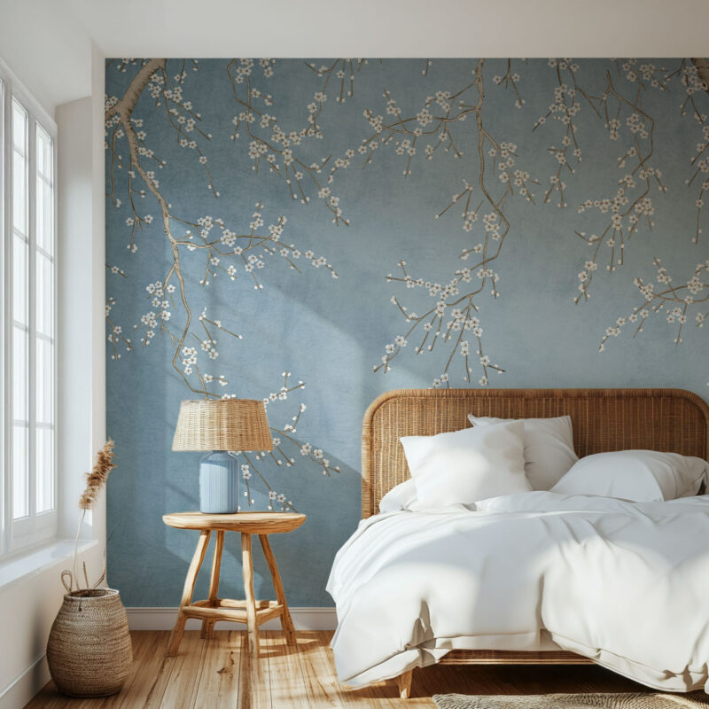 papier-peint-chambre-bleu