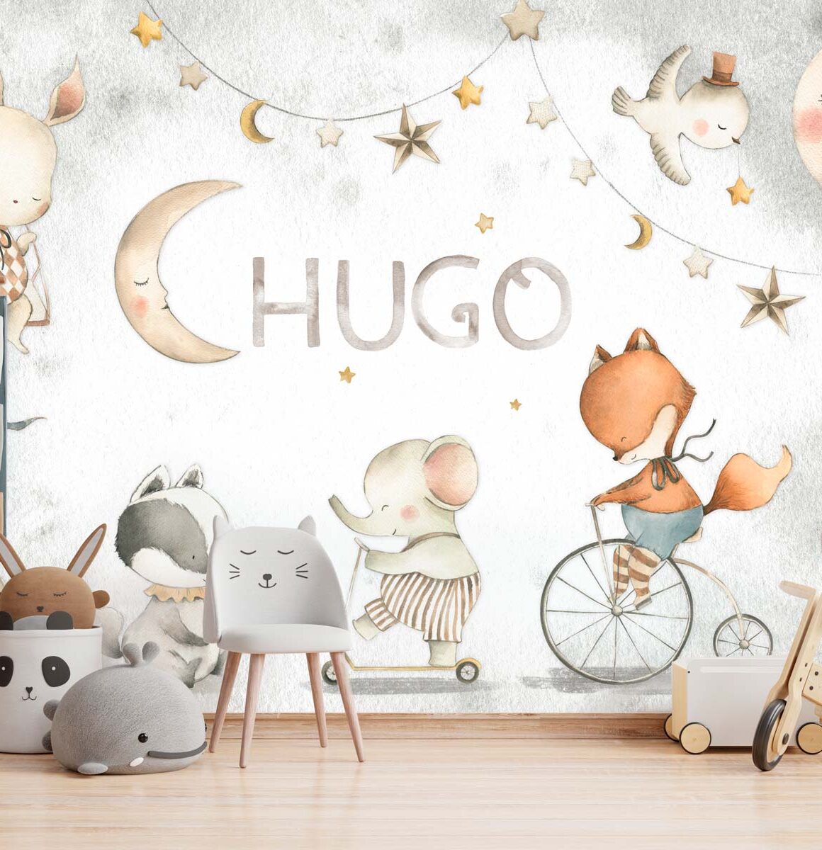 papier-peint-cirque-bébé