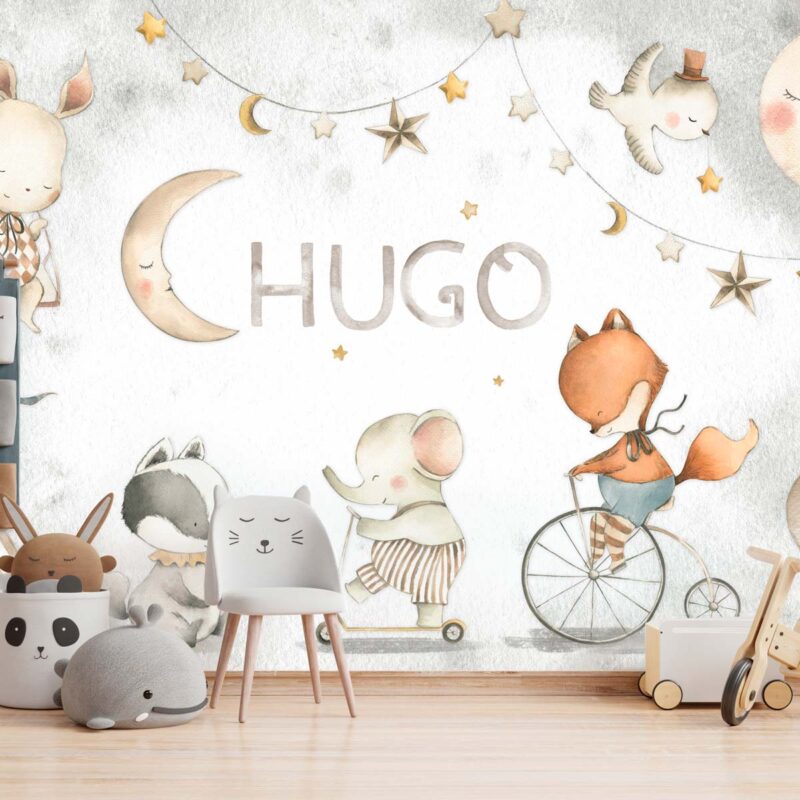 papier-peint-cirque-bébé