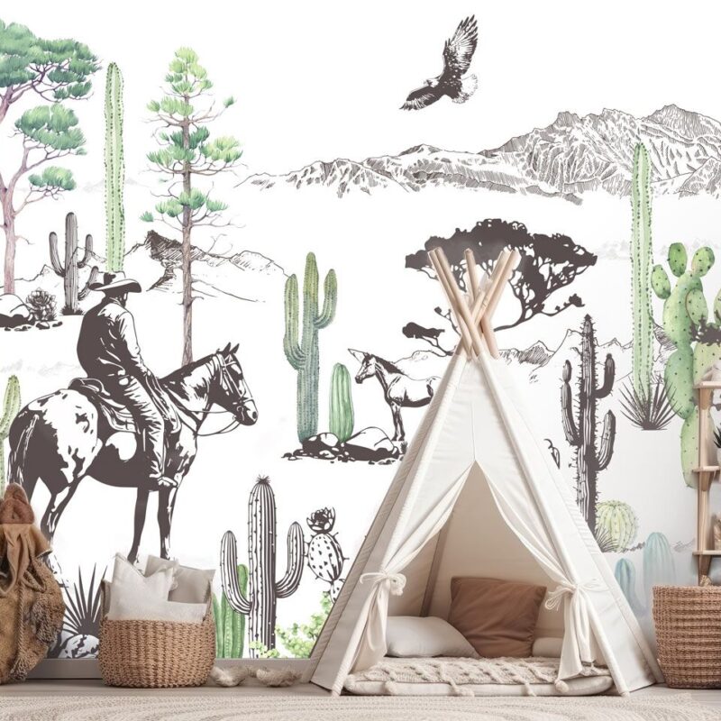 papier-peint-cowboy-enfant-2