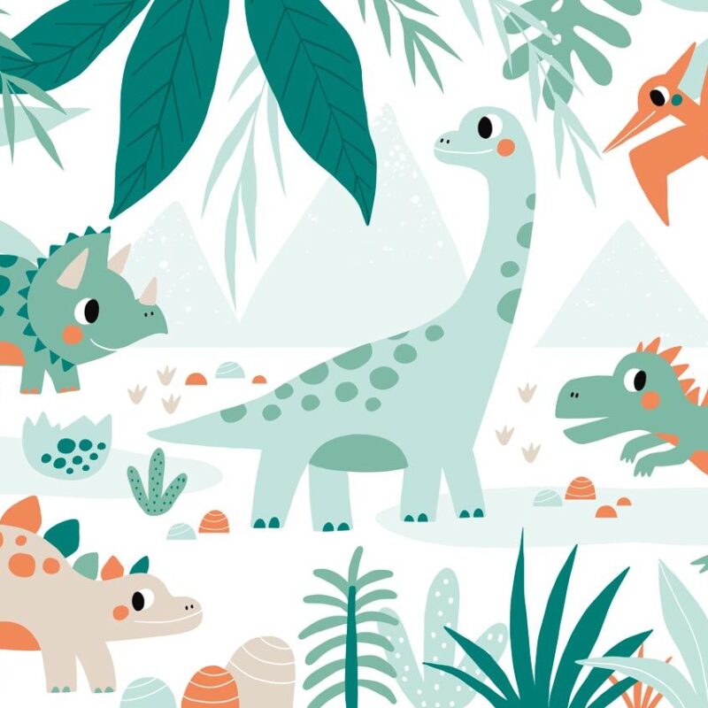 papier-peint-dinosaures
