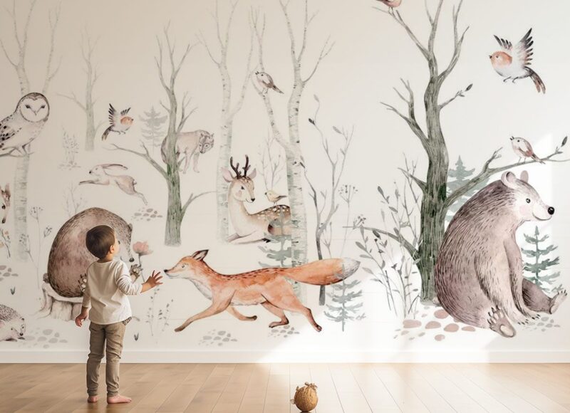 papier-peint-enfant-foret