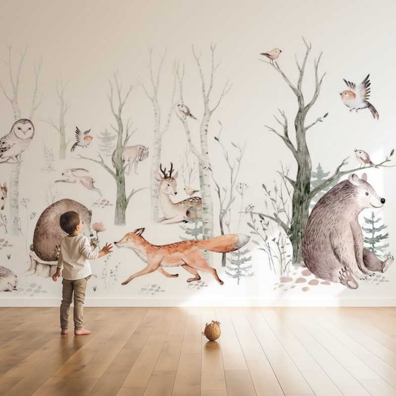 papier-peint-enfant-foret