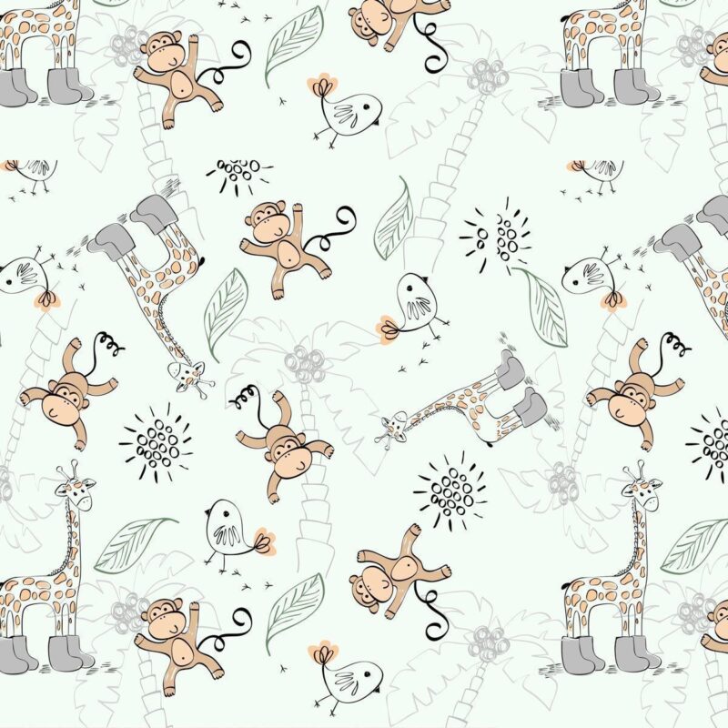 papier-peint-enfant-singe