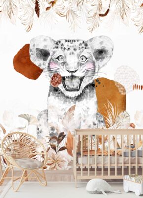 papier-peint-enfant-terracotta