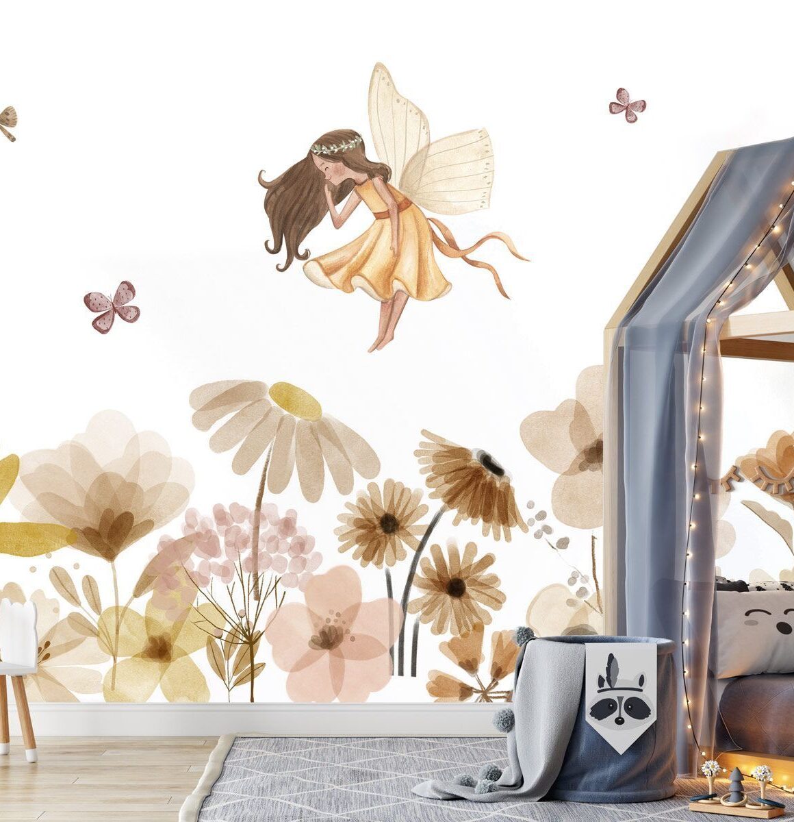 papier-peint-fée-chambre-fille