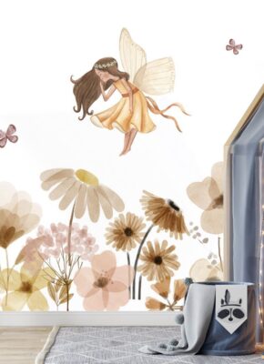 papier-peint-fée-chambre-fille