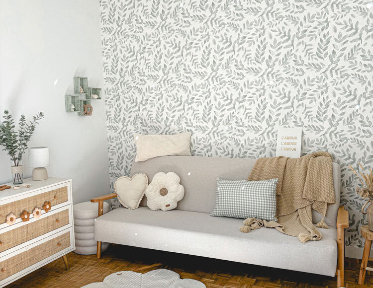 papier-peint-feuilles-de-laurier