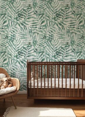 papier-peint-feuilles-de-palmier-vert