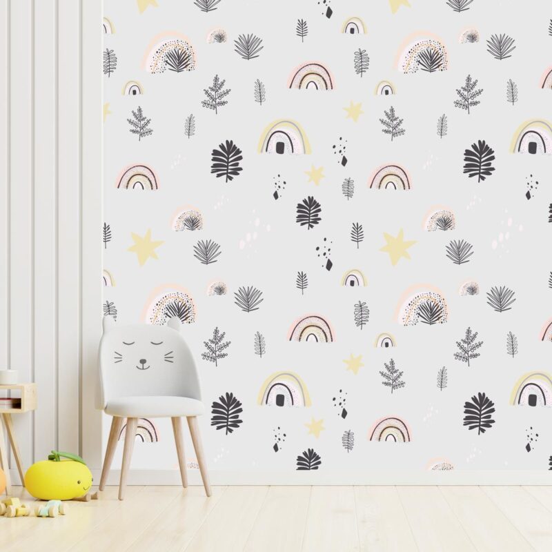 papier-peint-fille-arc-en-ciel