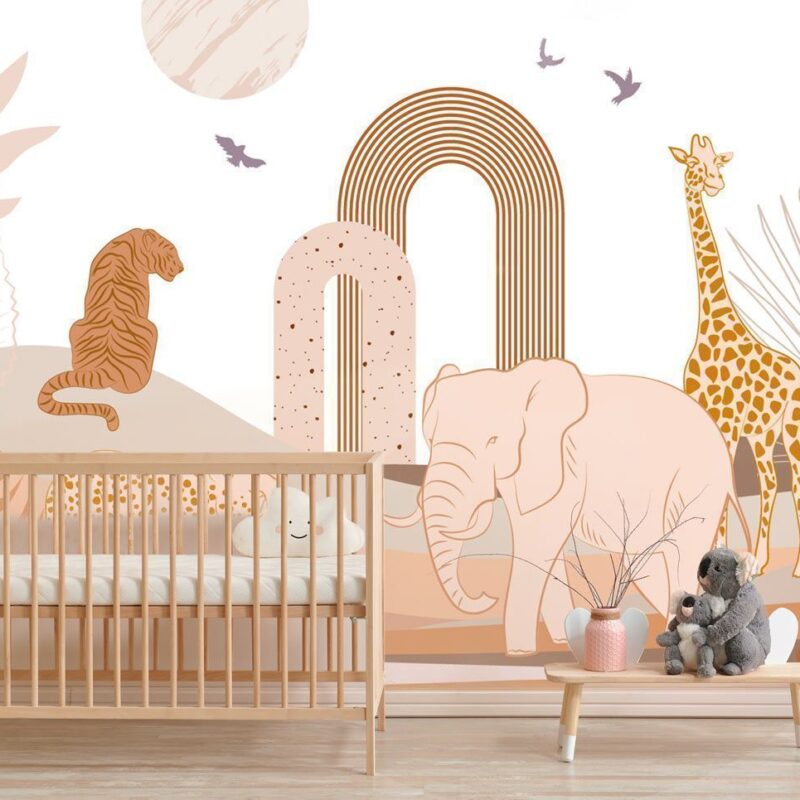 papier-peint-fille-rose