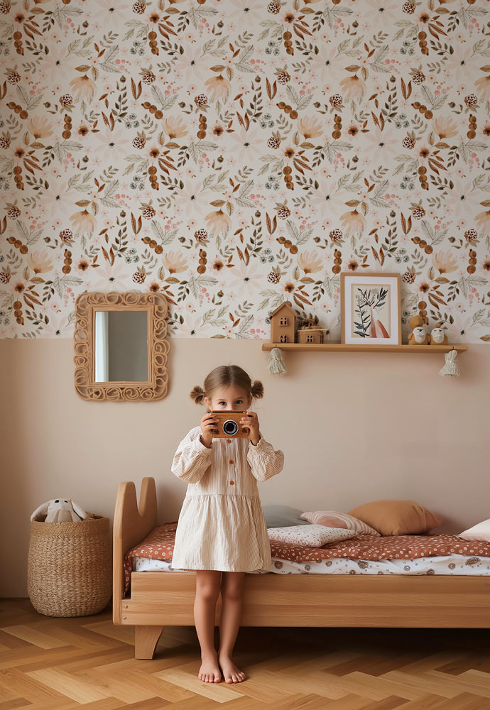 papier-peint-fleurs-chambre-fille
