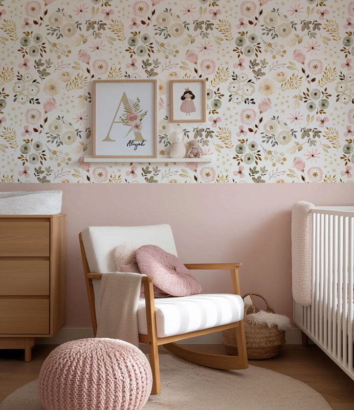 papier-peint-fleurs-chambre-fille