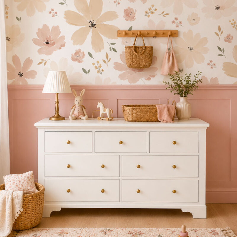 papier-peint-fleurs-fille
