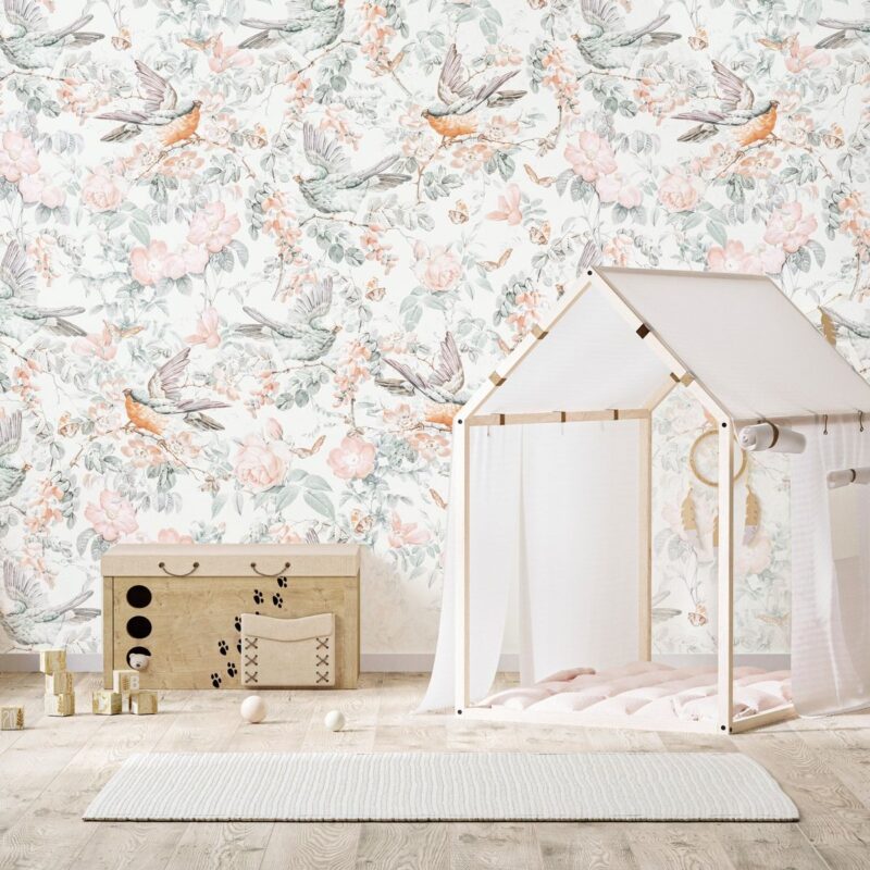 papier-peint-fleurs-pastel