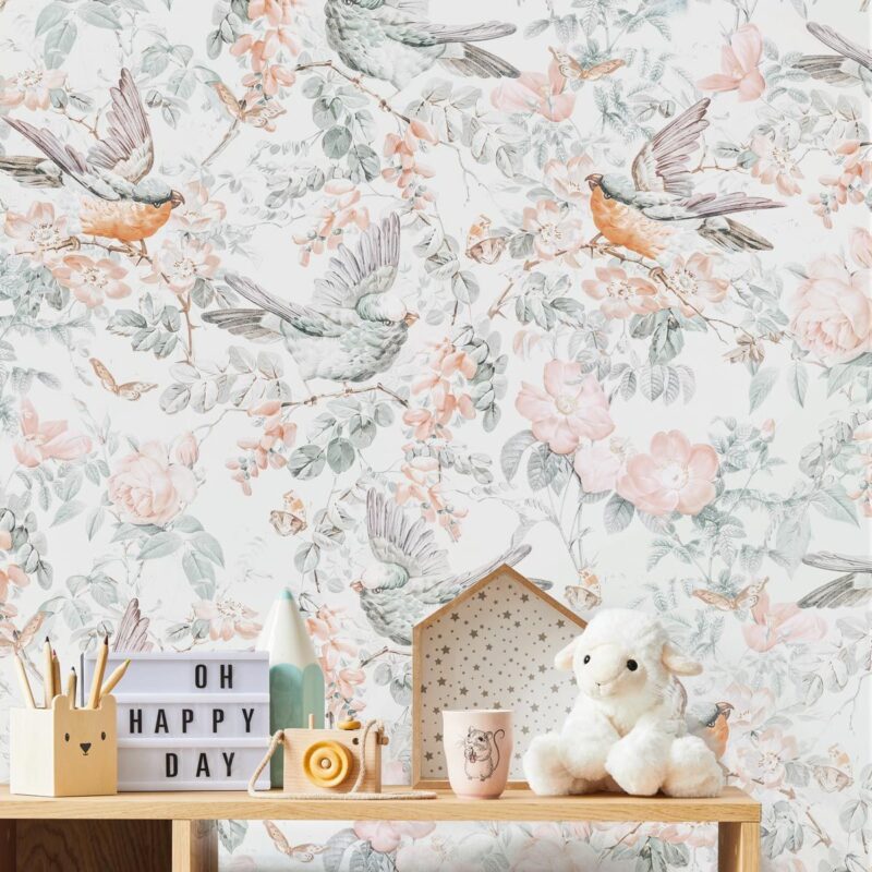 papier-peint-fleurs-pastel-pour-enfant
