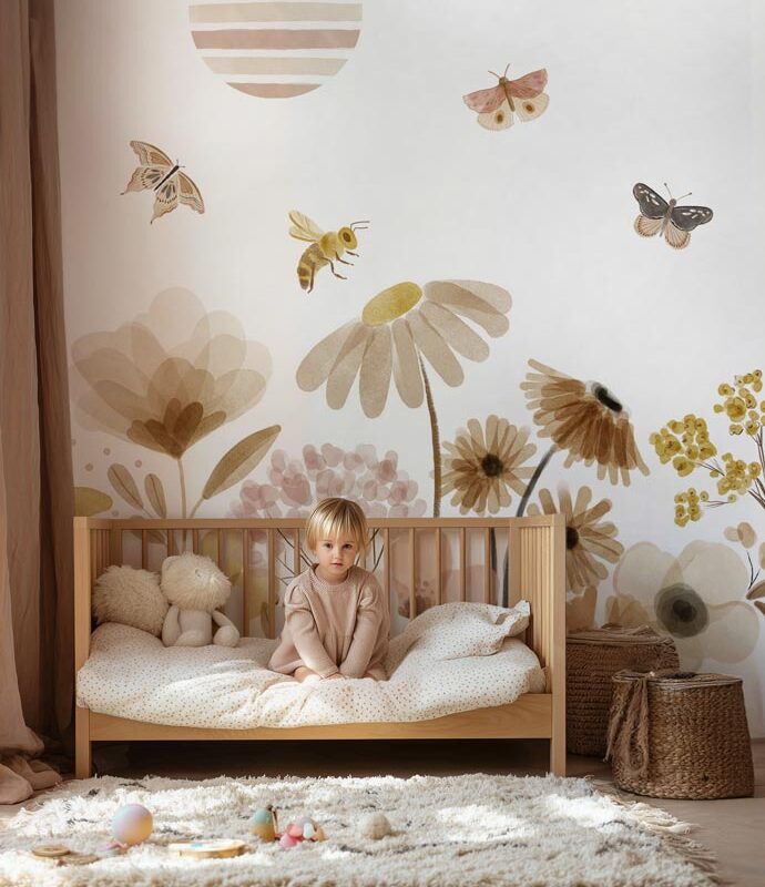 papier-peint-fleurs-vintage