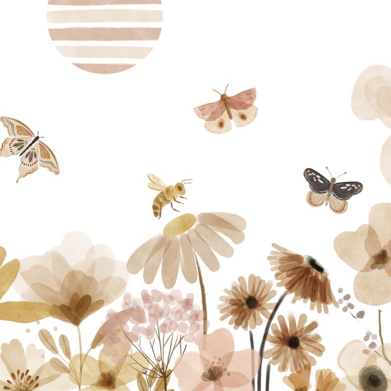 papier-peint-fleurs-vintage