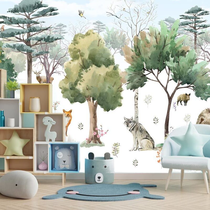 papier-peint-foret-pour-enfant