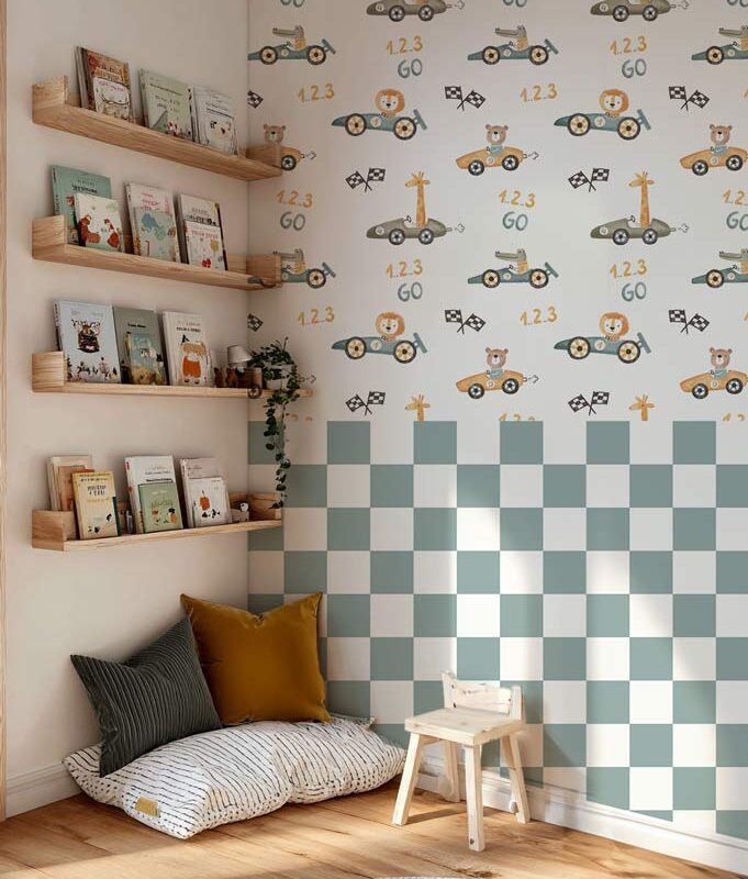 Papier peint Formule 1 bébé