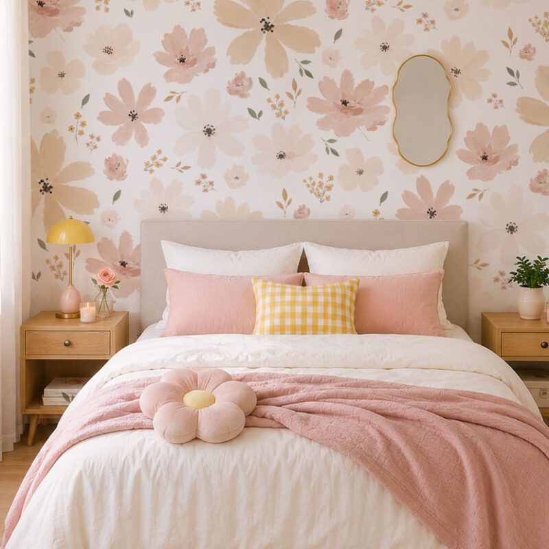 papier-peint-grande-fleur