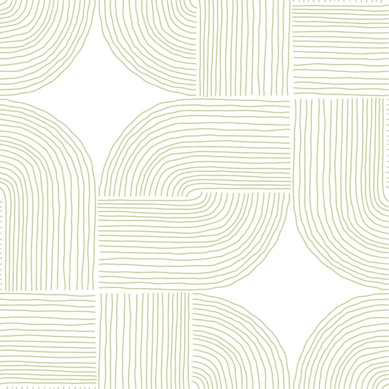 papier-peint-graphique-vert