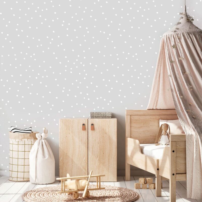 papier-peint-gris-petit-pois