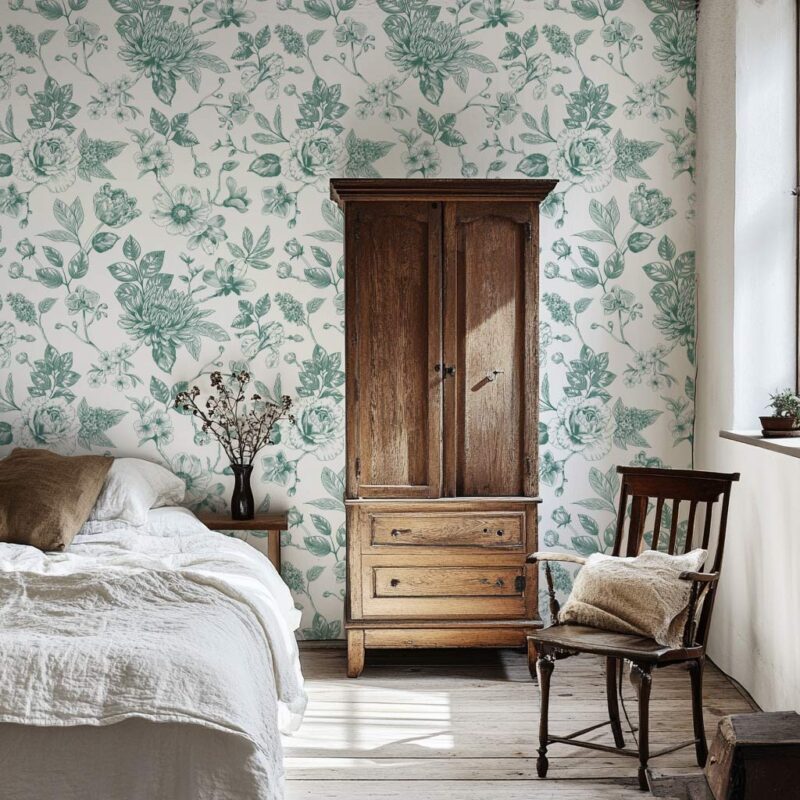 papier-peint-jardin-fleuri