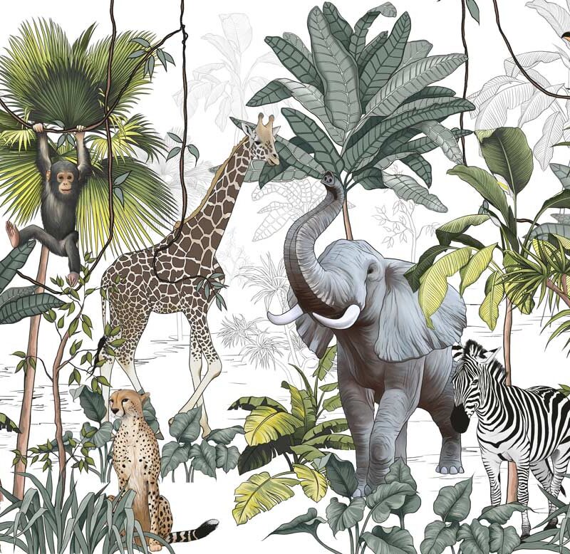 Papier peint Royaume de la Jungle enfant – Image 2