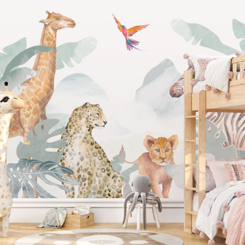 papier-peint-jungle-chambre-enfant