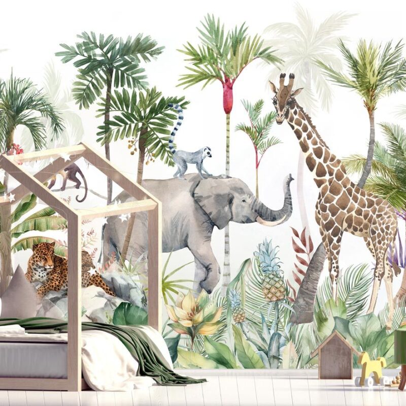 papier-peint-jungle-chambre-enfant