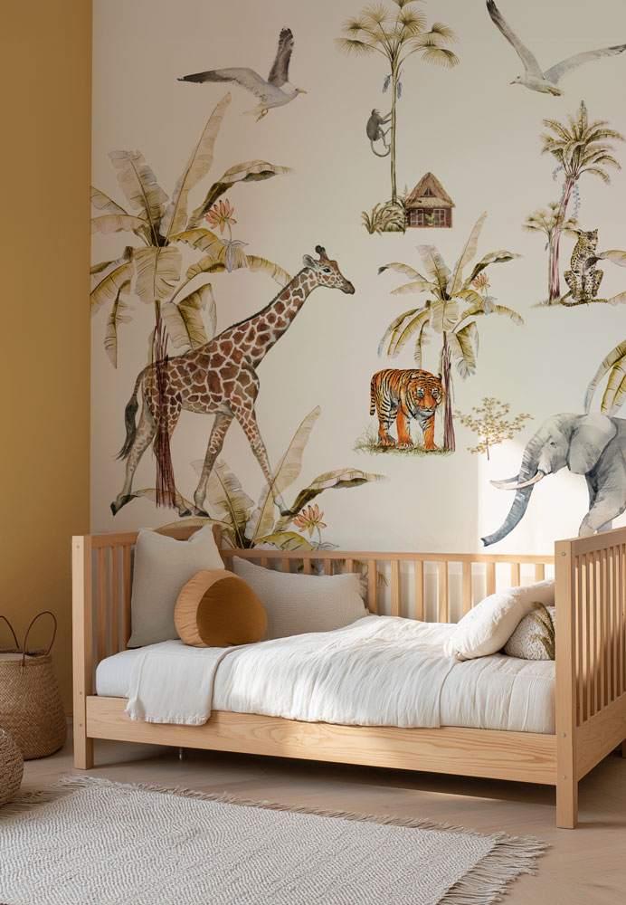 papier-peint-jungle-moutarde