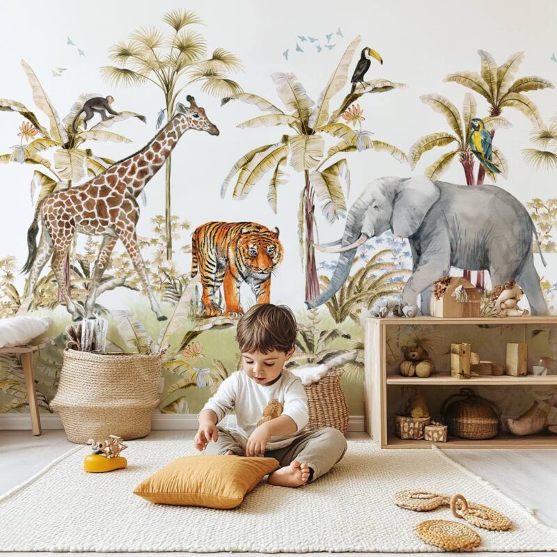 papier-peint-jungle-pour-enfant