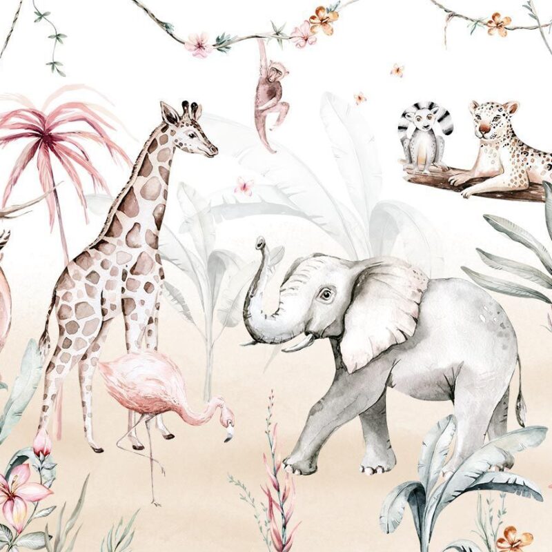 Papier peint Jungle magique chambre fille – Image 2