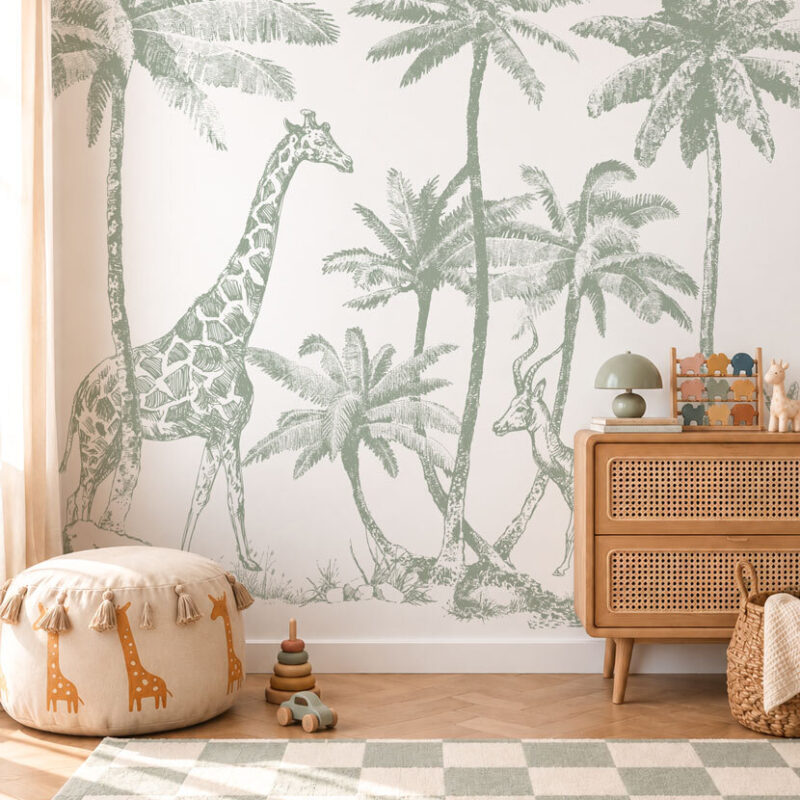 papier-peint-jungle-vert